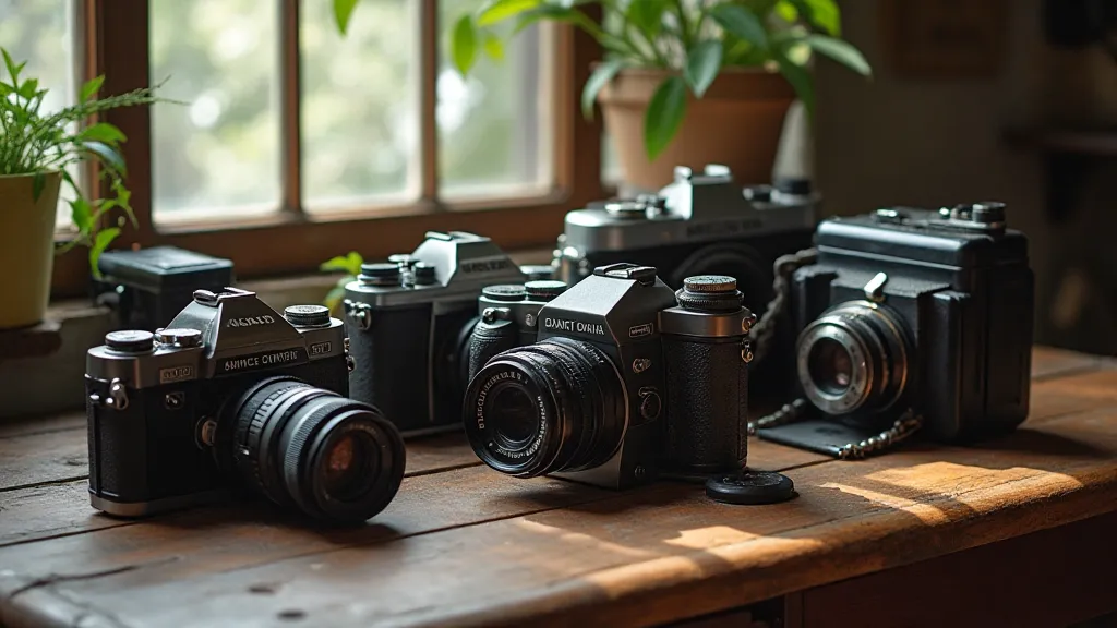 Collection of Antique Cameras