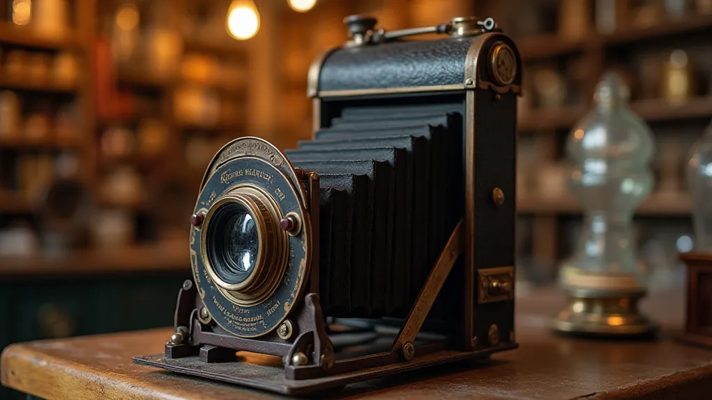 Vintage bellows camera