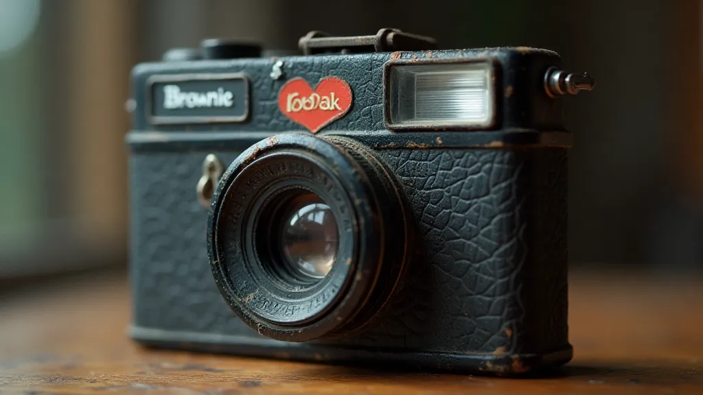 Kodak Brownie camera detail