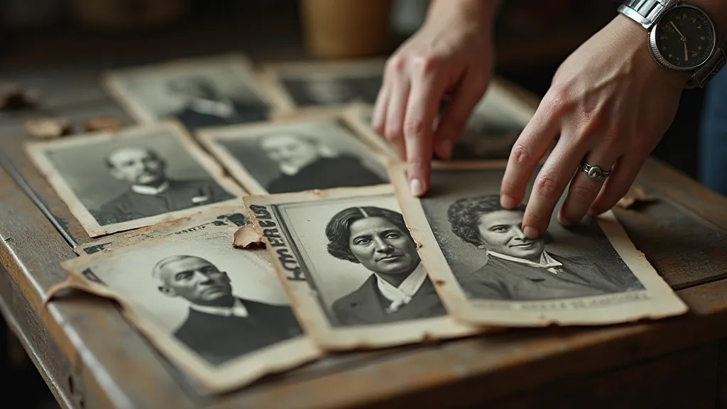 Collection of vintage portrait photographs