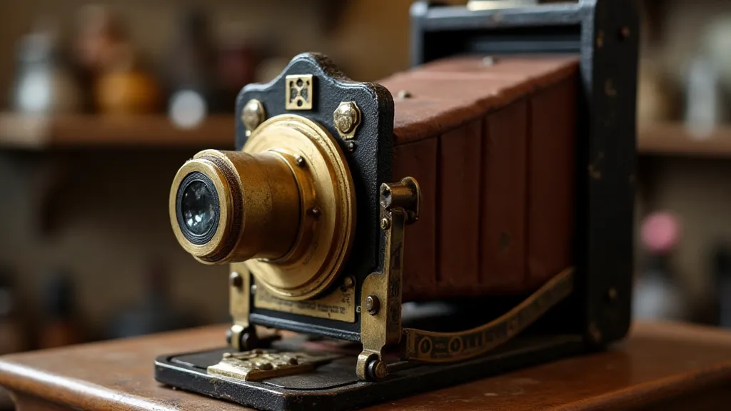 Vintage bellows camera
