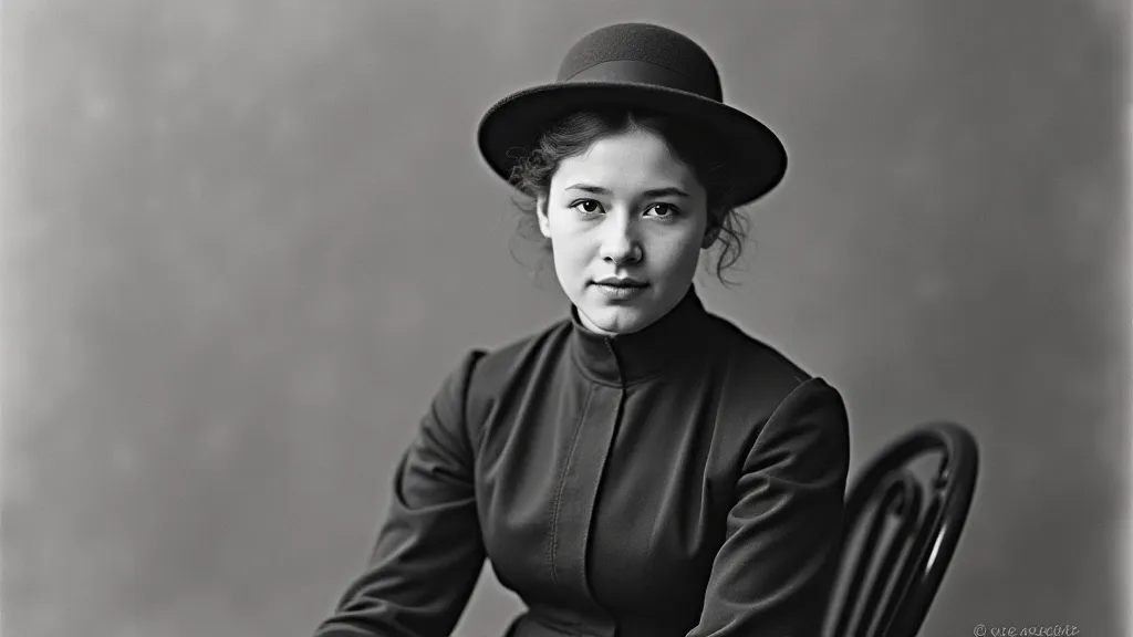 Vintage portrait of a young woman